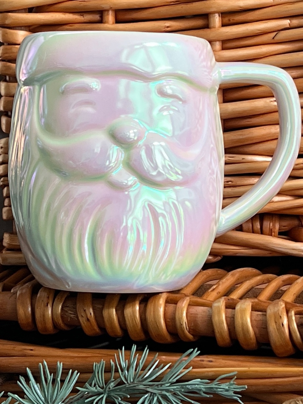 Merry Luster Santa Stoneware Mug Anthropologie
